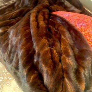 Fur Natural Mink Blanket Luxury 58x40
